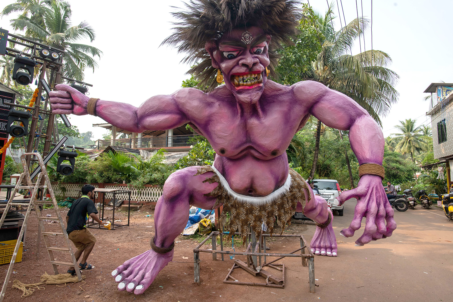 Diwali în Goa – arderea demonului Narakasura