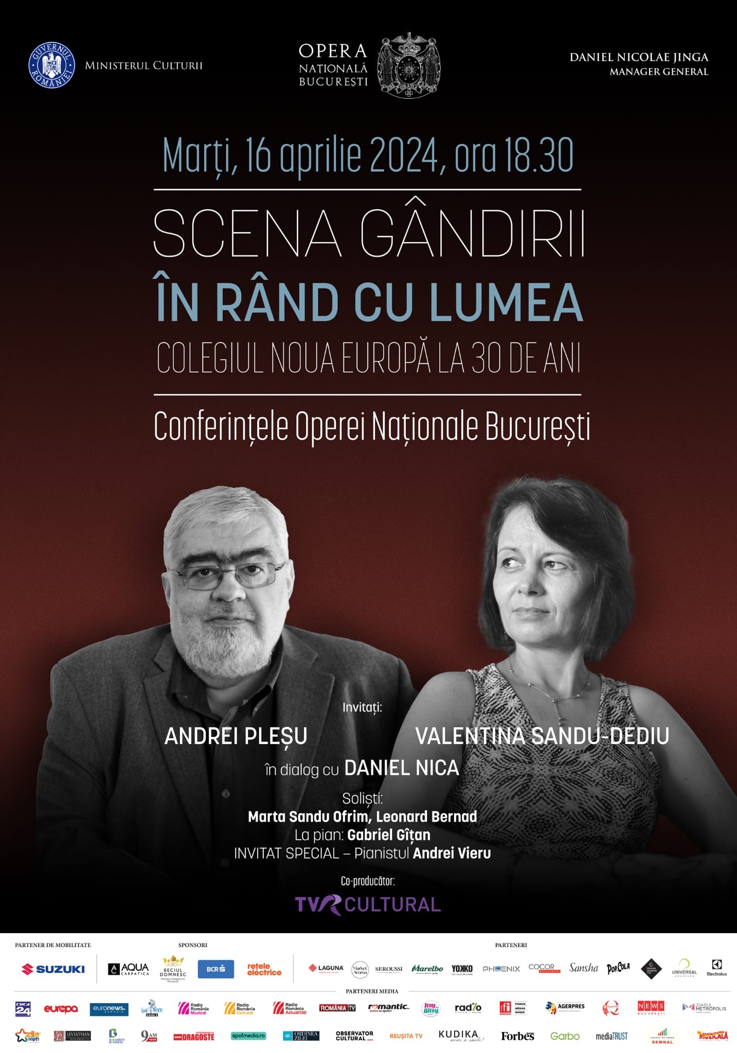 În rând cu lumea - Colegiul Noua Europă la 30 de ani Valentina Sandu-Dediu în dialog cu Andrei Pleșu